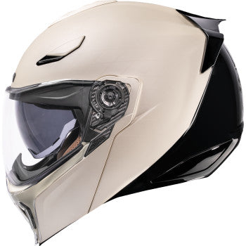 ICON Threshold Steady State Modular Motorcycle Helmet - White