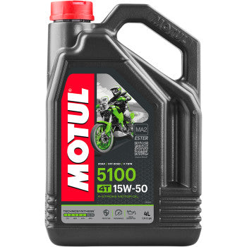 Motul 5100 4T Synthetic Blend Oil - 15W-50 - 4L - 104083