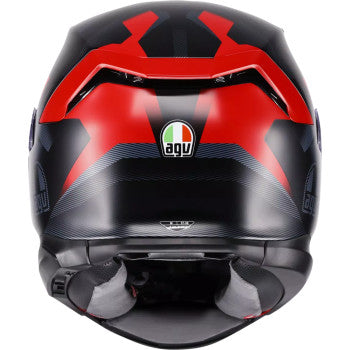 AGV K7 Glimpse Motorcycle Helmet - Matte Black/Red