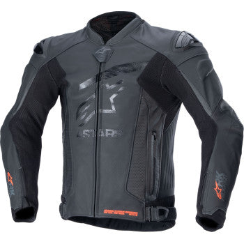 Alpinestars GP Plus R v4 Rideknit® Leather Jacket - Black/Black - 3100324-1100