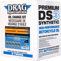 Drag Specialties Oil Full Synthetic Oil Change Kit - 20W50 - M8 - Chrome Filter