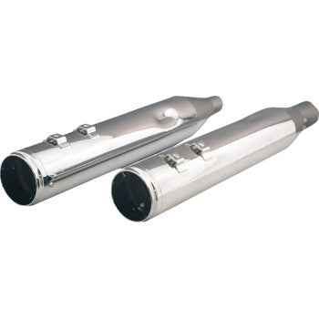Khrome Werks 4-1/2" HP-Plus Slip-On Mufflers for Select Harley-Davidson Touring / Tri Glide / Freewheeler Models - Chrome Race Tip - 202915