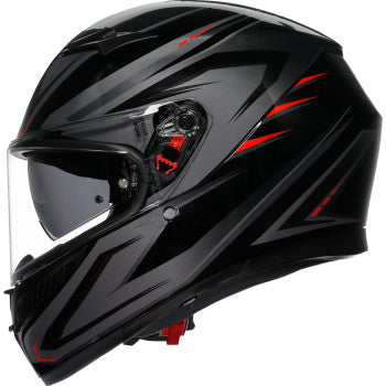 AGV K3 Syth Motorcycle Helmet - Black/Red