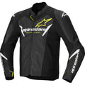 Alpinestars Faster v3 Airflow Leather Jacket - Black/White/Yellow Fluo - 3103625-125-52
