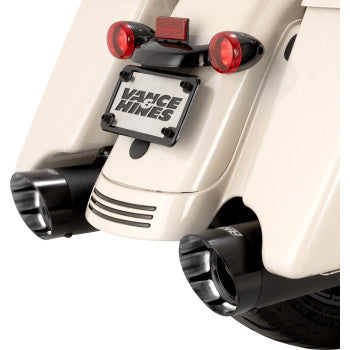 Vance & Hines Razorback 450 Slip-On Mufflers for Select Harley-Davidson Street Glide / Road Glide / Touring Models - Black - 47960