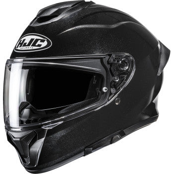 HJC C71 Solid Motorcycle Helmet - Black - 0101-19650
