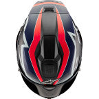 Alpinestars Supertech R10 Team Motorcycle Helmet - Matte Black/Carbon Red Fluo/Blue - 0101-16984