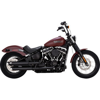 Vance & Hines 3" Twin Slash Slip-On Mufflers for Select Harley-Davidson Softail Models - Black - 46376