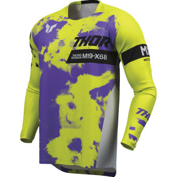 Thor Launchmode Bleach Jersey - Gray/Acid