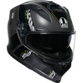 AGV K7 Kyber Motorcycle Helmet - Matte Gray/Yellow Fluo