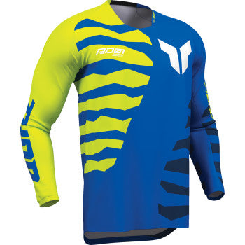 Thor Launchmode Shredder Jersey - Blue/Acid