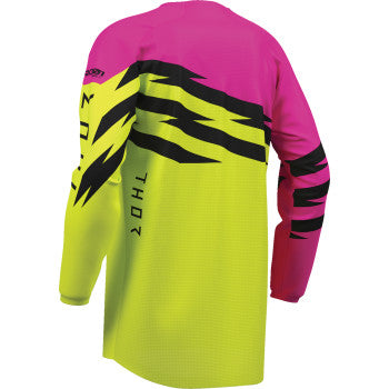 Thor Youth Launchmode Shockie Jersey - Acid/Fuchsia