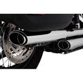 Vance & Hines 3" Twin Slash Slip-On Mufflers for Select Harley-Davidson Heritage Classic / Deluxe / Hydra-Glide Revival Models - Chrome - 16379