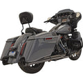 Bassani Xhaust DNT Straight Can Mufflers for Harley-Davidson Street Glide / Road Glide & Select Touring Models - Chrome/Black - 1F73DNT5