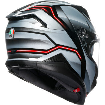 AGV K7 Jaeger Motorcycle Helmet - Black/Silver