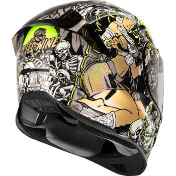 ICON Airframe Pro Aztec Nine Motorcycle Helmet - Gold