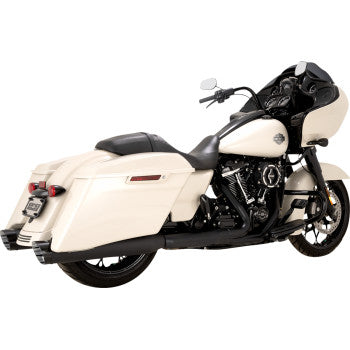 Vance & Hines Razorback 450 Slip-On Mufflers for Select Harley-Davidson Street Glide / Road Glide / Touring Models - Black - 47960