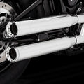 Vance & Hines Eliminator 300 Slip-On Mufflers for Select Harley-Davidson Softail Models - Chrome - 16312