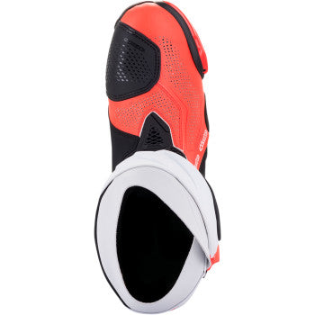 Alpinestars Supertech R Vented Boots - Black/Fluorescent Red/White - 2220121-124-41