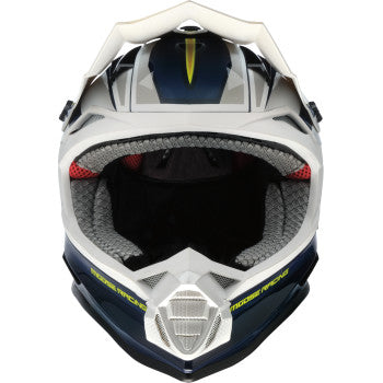 Moose Offroad MR3 F.A.F. Motorcycle Helmet - White/Navy/Green - 0110-8947