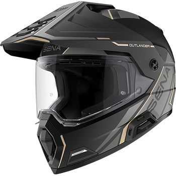 Sena Outlander Motorcycle Helmet - Matte Black - 0110-9877