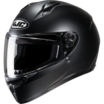 HJC C10 Solid Motorcycle Helmet - Semi-Flat Black - 0101-19580