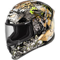 ICON Airframe Pro Aztec Nine Motorcycle Helmet - Gold