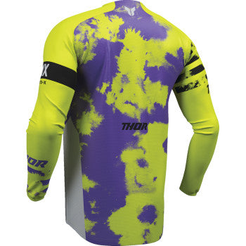 Thor Launchmode Bleach Jersey - Gray/Acid