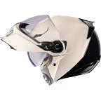 ICON Threshold Steady State Modular Motorcycle Helmet - White