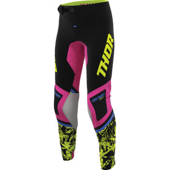 Thor Youth Sportsmode Punk'd Pants - Black/Fuchsia