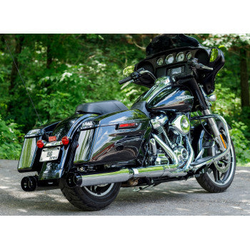 S&S Cycle 4-1/2" MK45 Performance Mufflers for Select Harley-Davidson Street Glide / Road Glide / Touring Models - Black Thruster - 550-0664