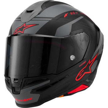 Alpinestars Supertech R7 A-Core 22.06 Motorcycle Helmet - Matte Black/Gray/Red - 0101-19036