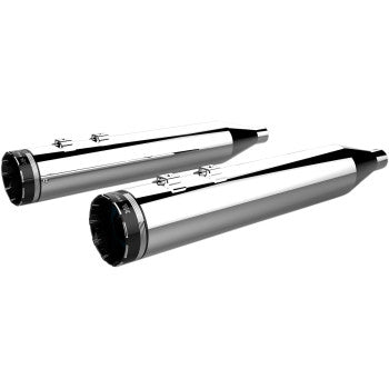 Khrome Werks 4-1/2" HP-Plus Slip-On Mufflers for Select Harley-Davidson Touring / Tri Glide / Freewheeler Models - Chrome Tracer Tip - 202790