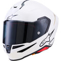 Alpinestars Supertech R7 22.06 Solid Motorcycle Helmet - Gloss White - 0101-19015