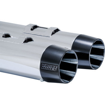 Vance & Hines Blackbird 450 Slip-On Mufflers for Select Harley-Davidson Street Glide / Road Glide / Touring Models - Chrome - 16792