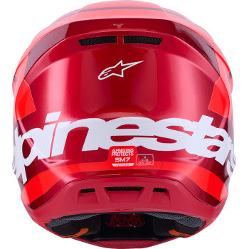 Alpinestars SM7 Core Motorcycle Helmet - Gloss Red - 0110-9274