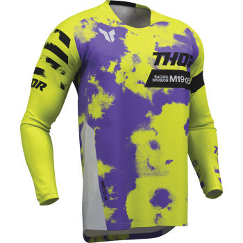 Thor Launchmode Bleach Jersey - Gray/Acid