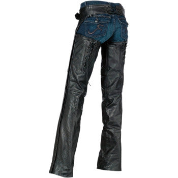 Z1R Women's Sabot Chaps - Black