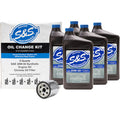 S&S Cycle Oil Change Kit - Chrome Filter - M8 - 5 US quarts - 218944