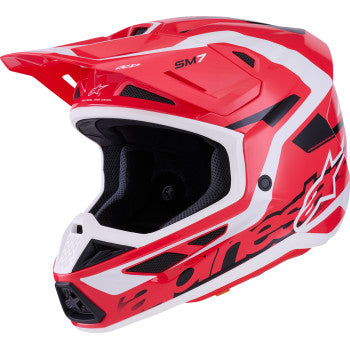 Alpinestars SM7 Deed Motorcycle Helmet - Gloss Red/Black/White - 0110-9292