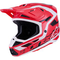 Alpinestars SM7 Deed Motorcycle Helmet - Gloss Red/Black/White - 0110-9292