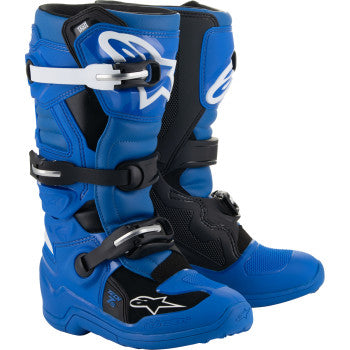 Alpinestars Youth Tech 7S Boots - Blue/Black/White - 2015017-712