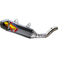 FMF Factory 4.1 RCT Stainless Steel Slip-On Muffler for 2024-2026 Kawasaki KX450 / KX450X - Carbon Fiber End Cap - 042403