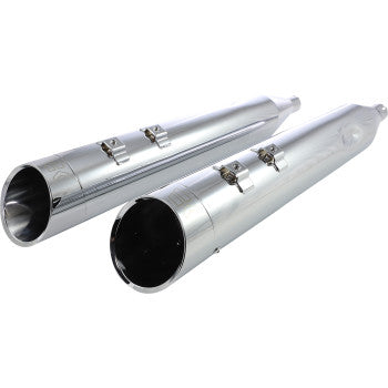 Khrome Werks 4-1/2" HP-Plus Slip-On Mufflers for Select Harley-Davidson Touring / Tri Glide / Freewheeler Models - Chrome Edge Tip - 202660
