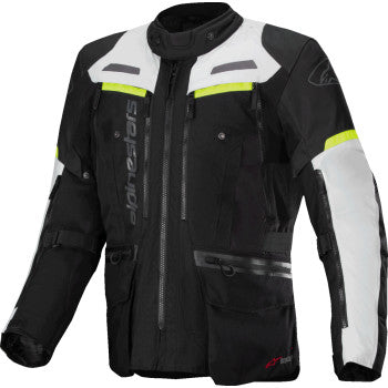 Alpinestars Bogota Pro Drystar® Jacket - Dark Black/Ice Gray/Yellow Fluo - 3207023-1381