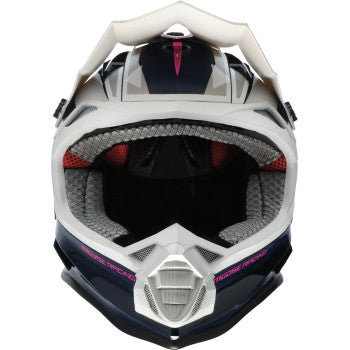 Moose Offroad MR3 F.A.F. Motorcycle Helmet - White/Navy/Pink - 0110-8951