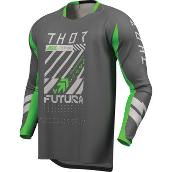 Thor Launchmode Futura Jersey - Charcoal/Green