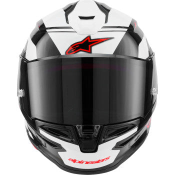 Alpinestars Supertech R7 A-Core 22.06 Motorcycle Helmet - Gloss Black/White/Red - 0101-19030