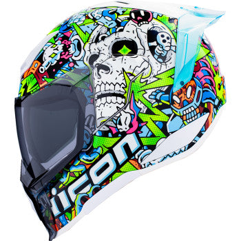 ICON Ultraflite Doodle 3 MIPS Motorcycle Helmet - Blue