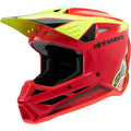 Alpinestars Youth SM3 Helmet - Fray - Gloss Red/Yellow Fluo/Black - 8301625-3051